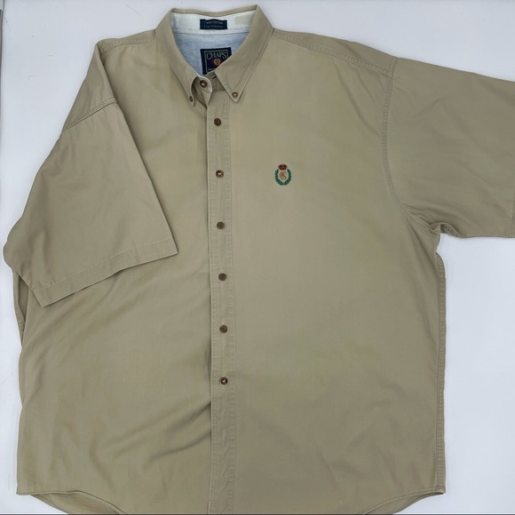 Chaps Ralph Lauren Short Sleeve Button Up Shirt - Picture 1 of 4